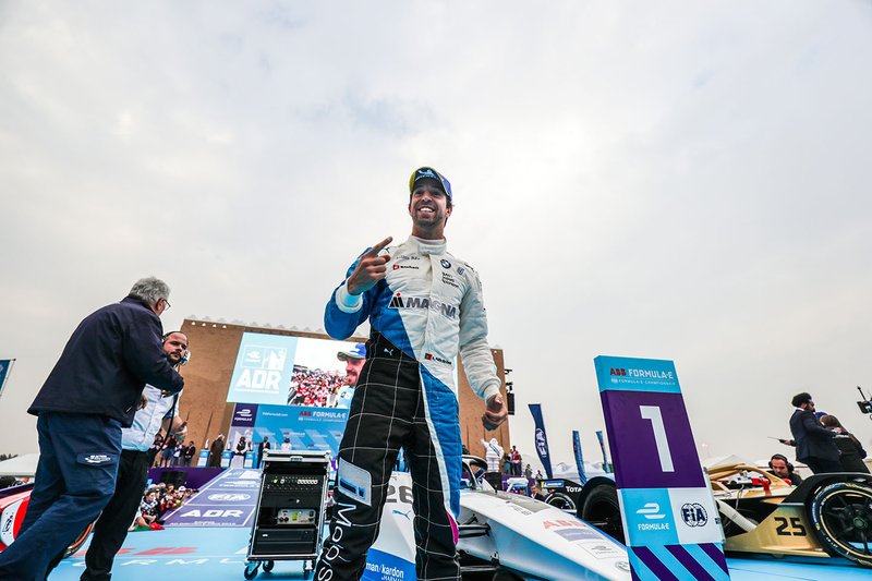 Antonio Felix da Costa, BMW I Andretti Motorsports celebrates victory in parc ferme