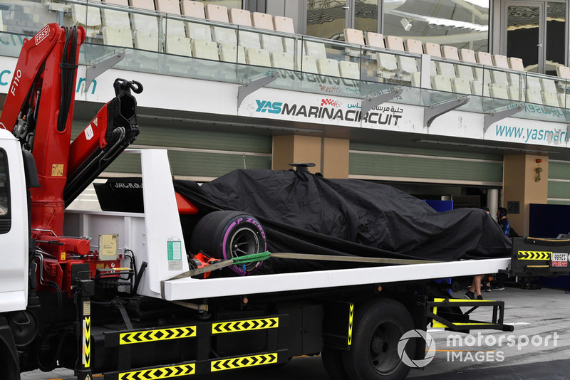 El coche de Pietro Fittipaldi, Haas F1 Team VF-18