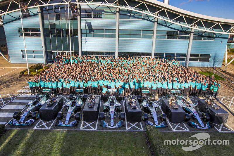 Célébration du titre 2018 de Mercedes AMG F1