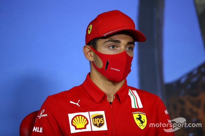 Charles Leclerc, Ferrari in the press conference