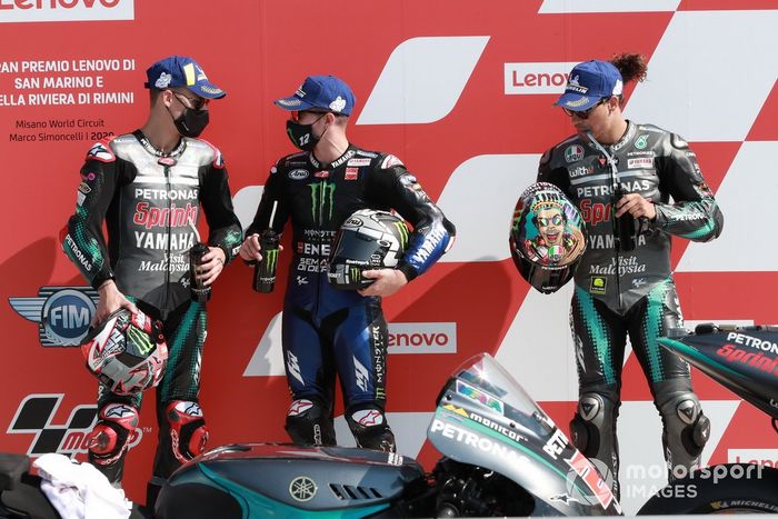 Fabio Quartararo, Petronas Yamaha SRT Maverick Viñales, Yamaha Factory Racing Franco Morbidelli, Petronas Yamaha SRT