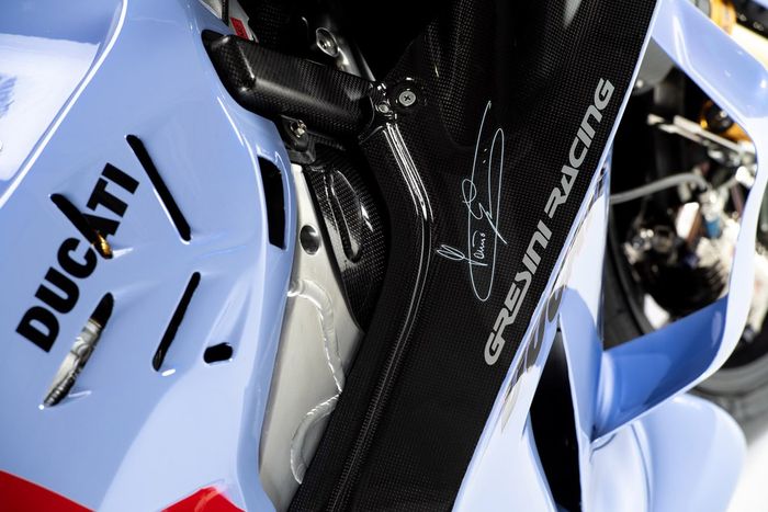 Alex Márquez, decoración de la moto Gresini Racing