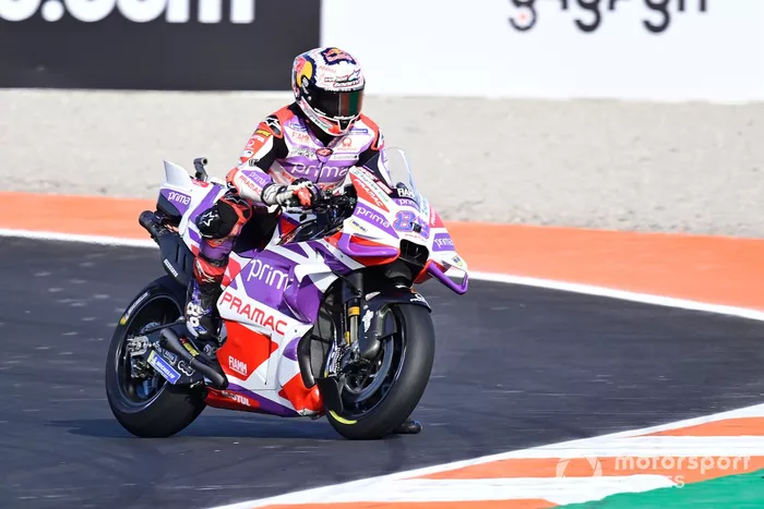 Jorge Martín, caída del Pramac Racing