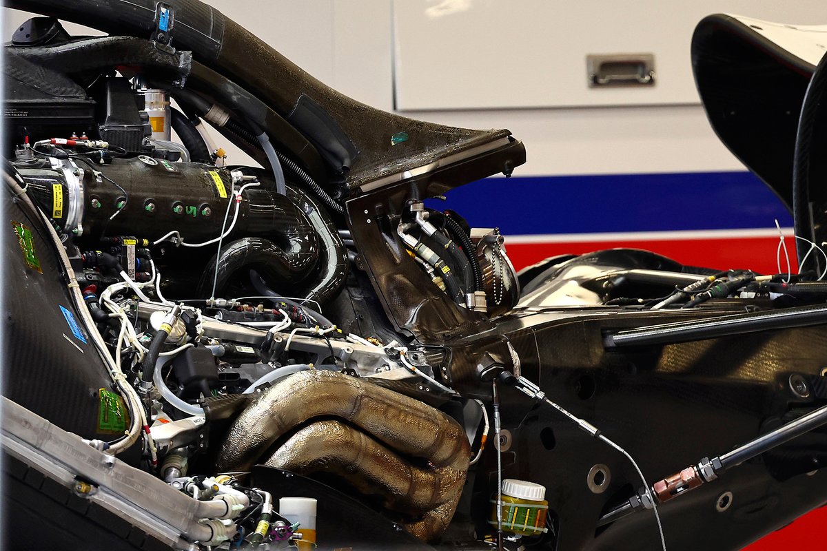 Ferrari engine of the Haas VF-22