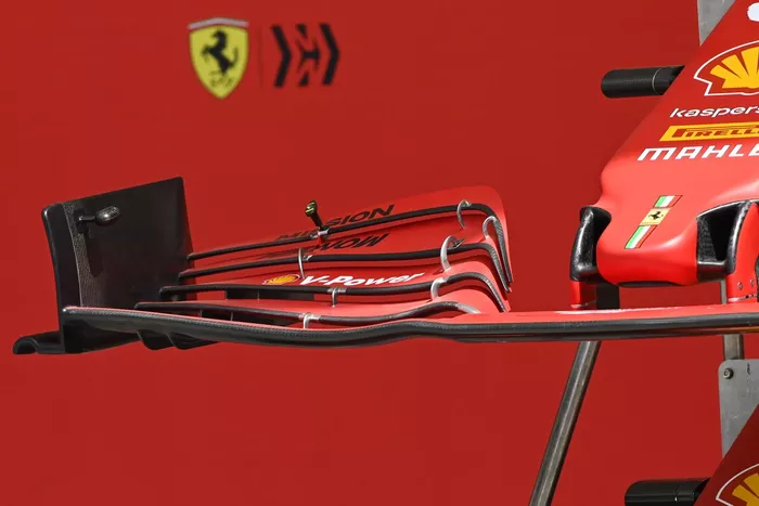 Alerón frontal del Ferrari SF21