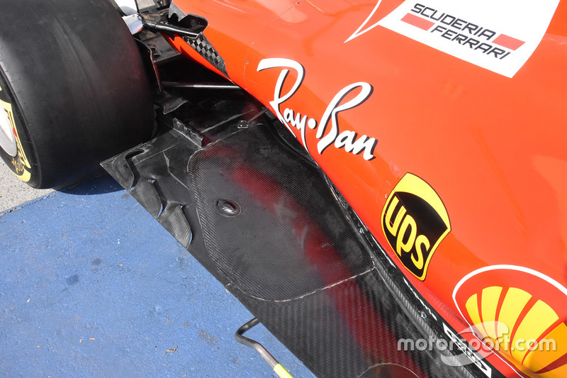 Задняя часть днища Ferrari SF70H
