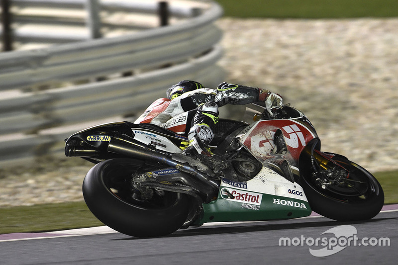 Cal Crutchlow, Team LCR Honda, nach seinem Unfall