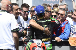 Deuxième place Johann Zarco, Monster Yamaha Tech 3, Hervé Poncharal, Monster Yamaha Tech 3