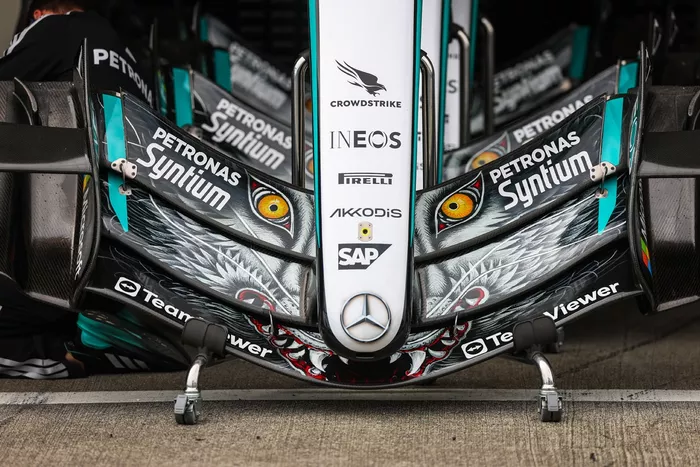 Alerón delantero del Mercedes W17