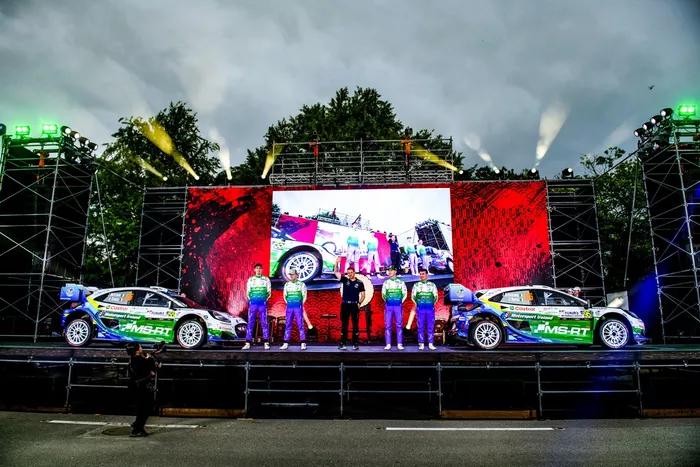 Joshua Mcerlean, Eoin Treacy, Ford Puma Rally1 del equipo M-Sport Ford World Rally Team, Jon Armstrong, Shane Byrne, Ford Puma Rally1 del equipo M-Sport Ford World Rally Team