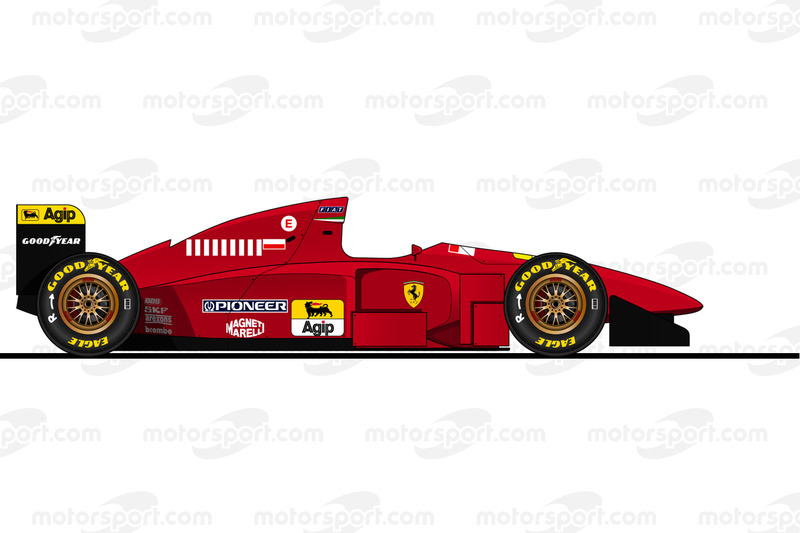 Michael Schumacher, Ferrari 412 T1B, 1996