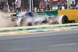 Valtteri Bottas, Mercedes AMG F1 W09, runs off the track