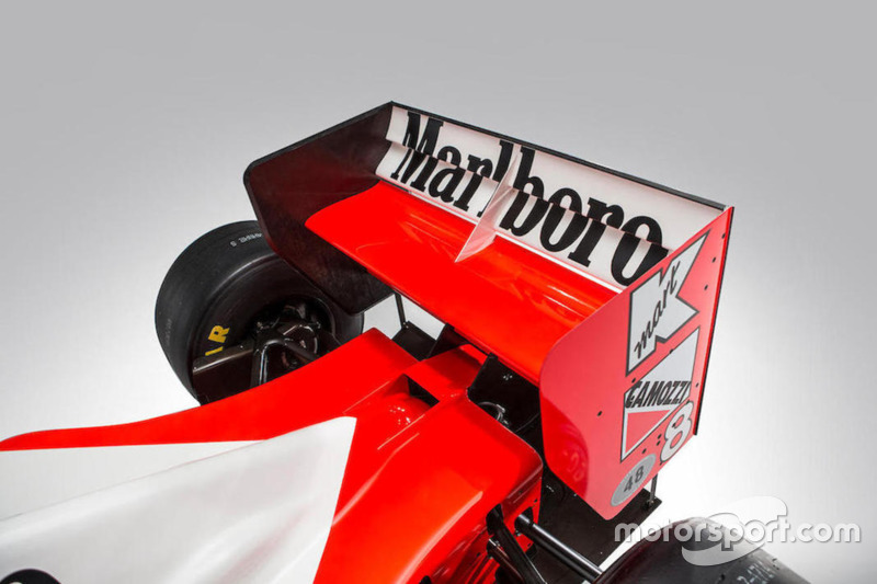 La McLaren-Cosworth Ford MP4/8A d'Ayrton Senna