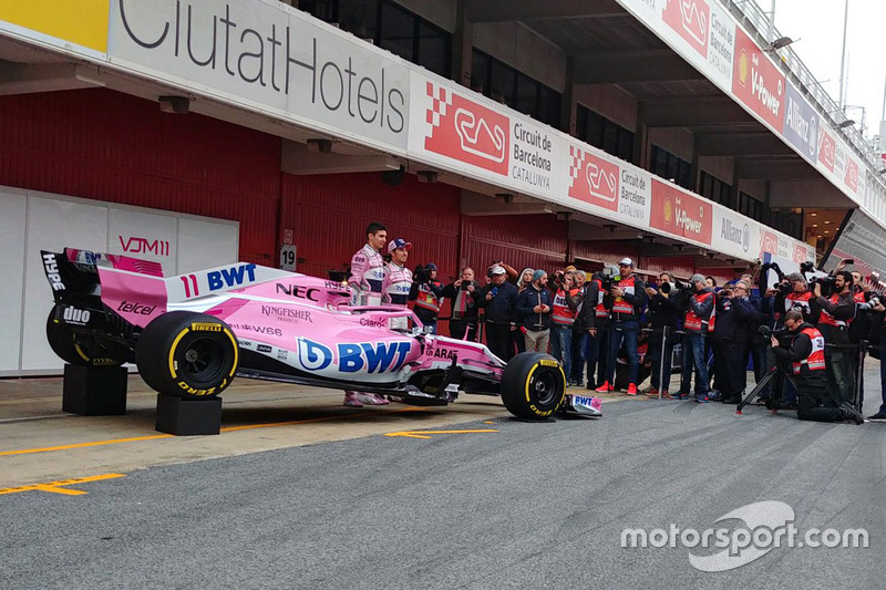 Esteban Ocon, Sahara Force India F1, Sergio Perez, Sahara Force India F1