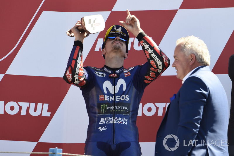 Podium : Maverick Viñales, Yamaha Factory Racing