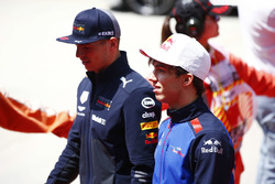 Max Verstappen, Red Bull Racing, and Pierre Gasly, Toro Rosso