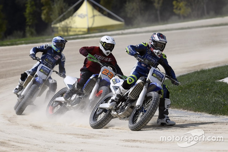 Faeroz beraksi di flat track Motor Ranch VR46