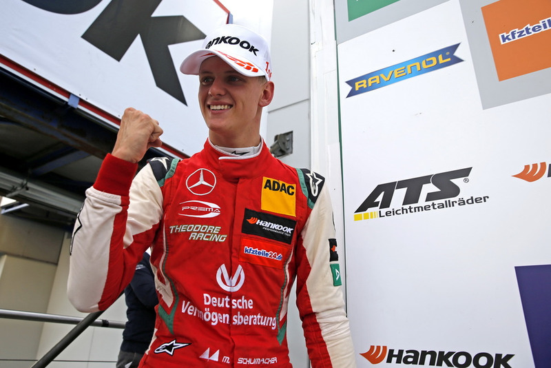 Podium: Race winner Mick Schumacher, PREMA Theodore Racing Dallara F317 - Mercedes-Benz