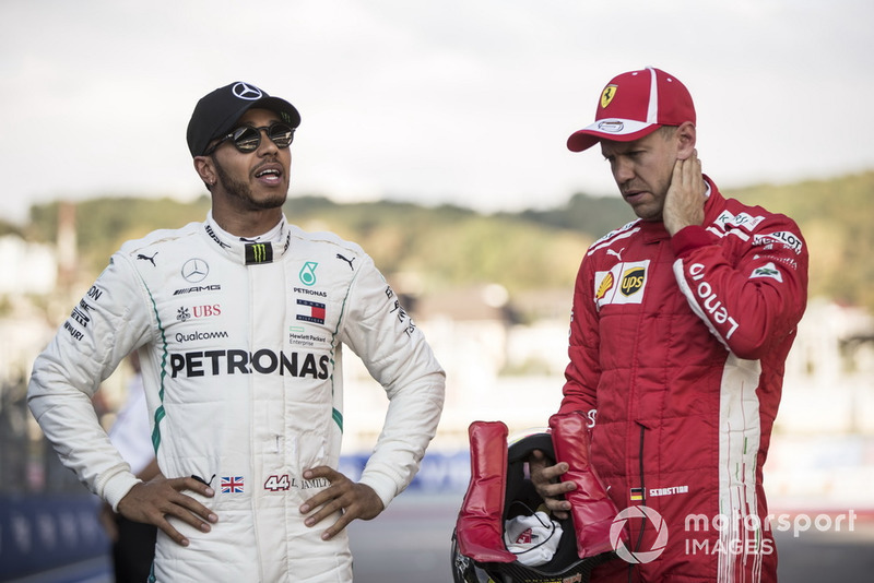 Lewis Hamilton, Mercedes AMG F1, Sebastian Vettel, Ferrari