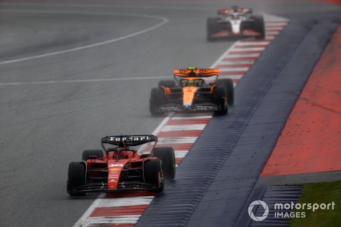 Charles Leclerc, Ferrari SF-23, Lando Norris, McLaren MCL60