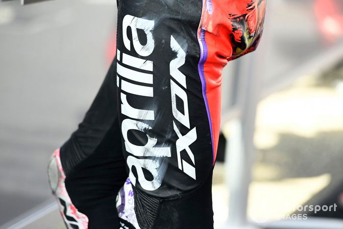 Detalle del monex de Aleix Espargaró, Aprilia Racing Team