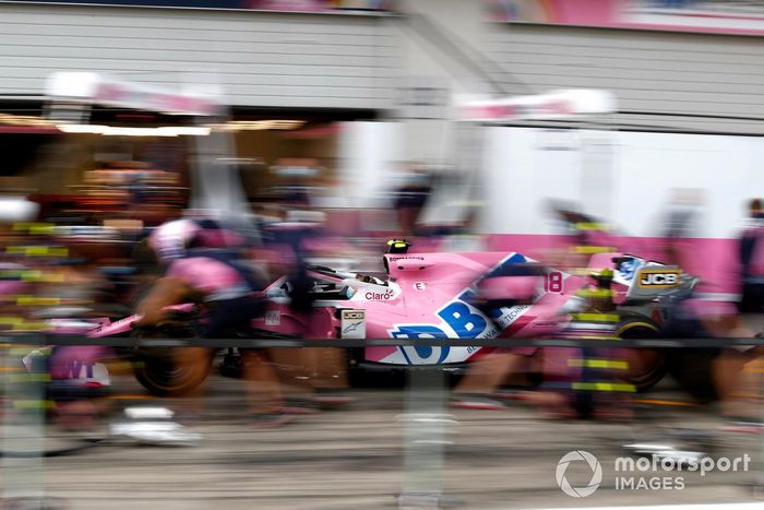 Racing Point practica los pitstops