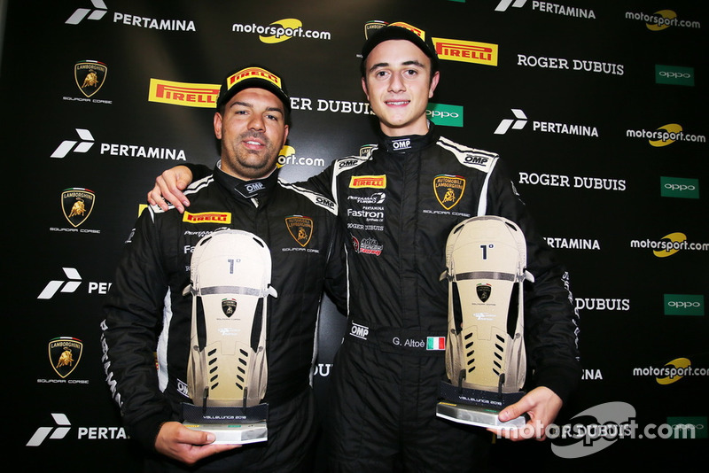 Lamborghini Huracan Super Trofeo Evo #5, Antonelli Motorsport: Giacomo Altoe, Daniel Zampieri