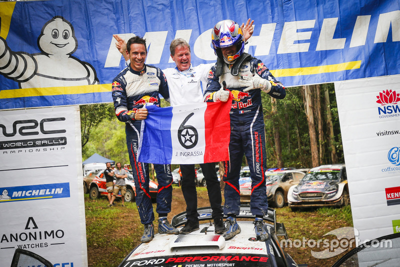 2018 WRC champions Sébastien Ogier, Julien Ingrassia, Ford Fiesta WRC, M-Sport Ford, Malcolm Wilson