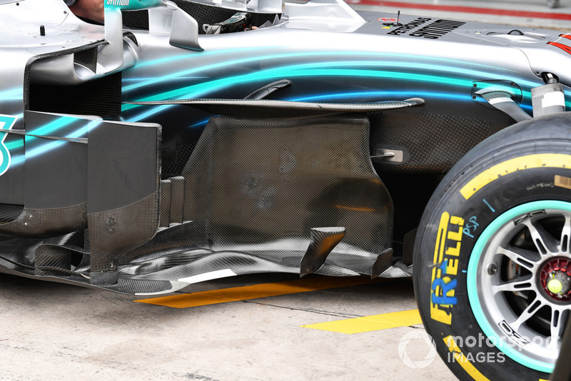 Mercedes-AMG F1 W09 EQ Power+ bargeboard detail