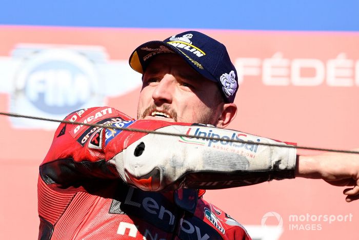 Podio: ganador Jack Miller, Ducati Team