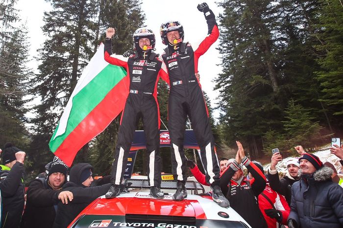 Ganadores Sébastien Ogier, Vincent Landais, Toyota Gazoo Racing WRT Toyota GR Yaris Rally1
