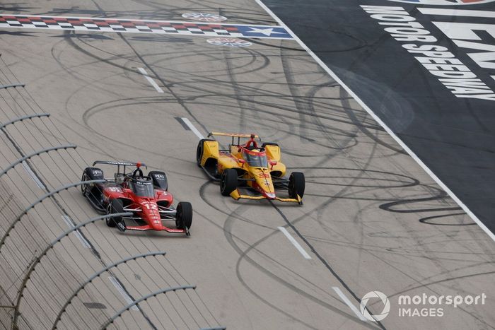 Will Power, Team Penske Chevrolet, Romain Grosjean, Andretti Autosport Honda