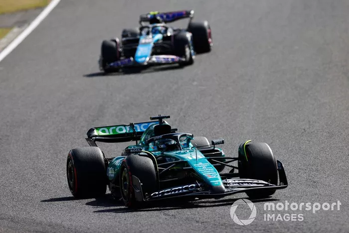 Lance Stroll, Aston Martin AMR24, Pierre Gasly, Alpine A524