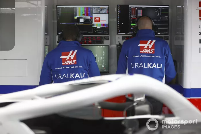 Miembros del equipo de Haas