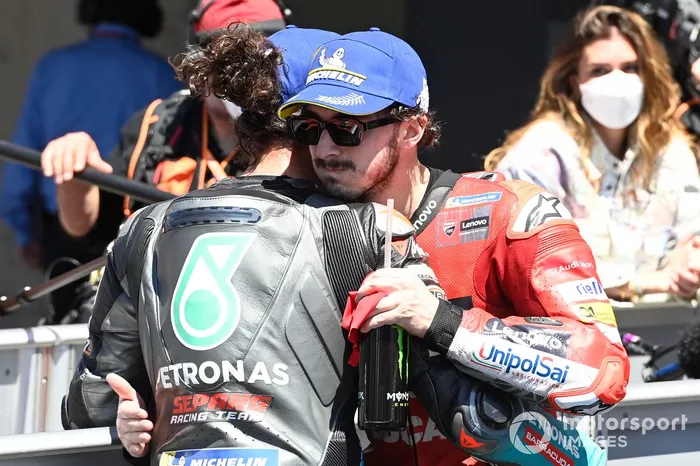 Francesco Bagnaia, Ducati Team, Franco Morbidelli, Petronas Yamaha SRT
