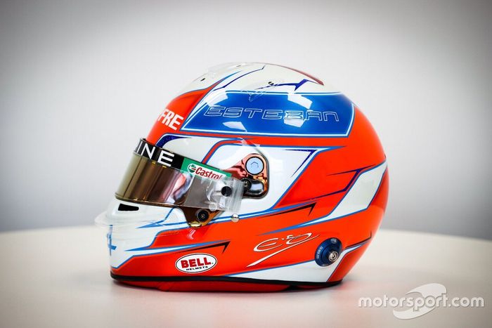 El casco de Esteban Ocon, Alpine F1 Team  