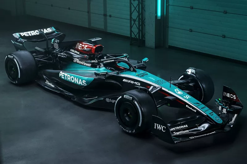 La livrée spéciale de la Mercedes W15