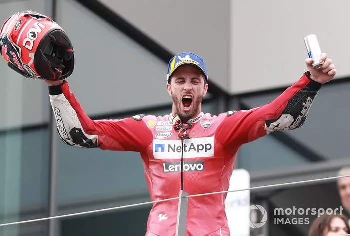 Podio: ganador Andrea Dovizioso, Ducati Team