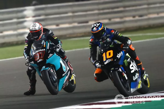 Xavi Vierge (SIC Racing Team) et Luca Marini (Sky Racing Team VR46)