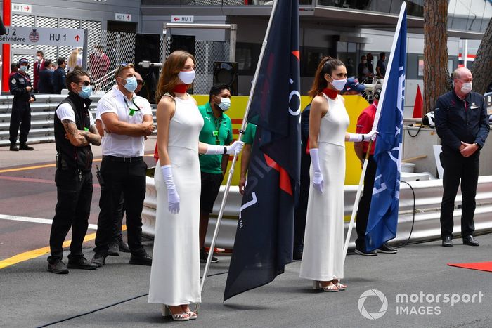 Banderas en la parrilla