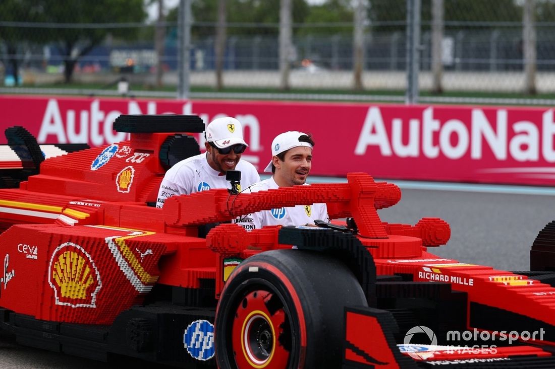 Charles Leclerc, Ferrari, Lewis Hamilton