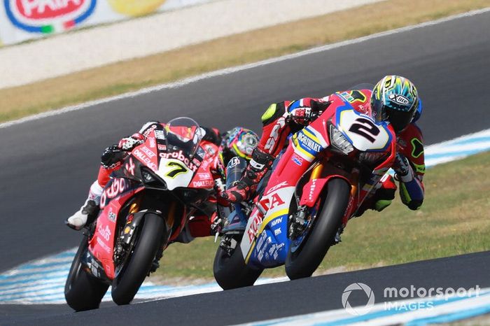 Leon Camier, Honda WSBK Team, Chaz Davies, Aruba.it Racing-Ducati Team