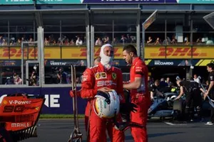 Sebastian Vettel, Ferrari, sıralama turlarından sonra