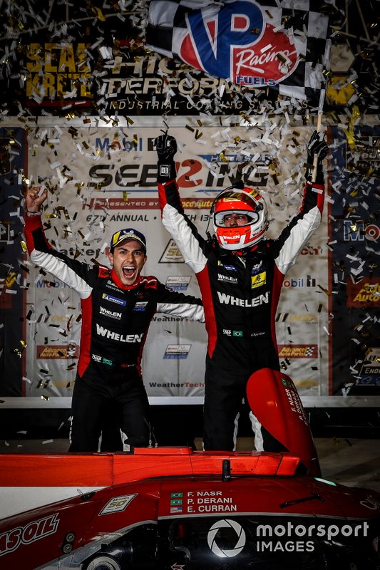 Podio: #31 Whelen Engineering Racing Cadillac DPi, DPi: Felipe Nasr, Pipo Derani, Eric Curran