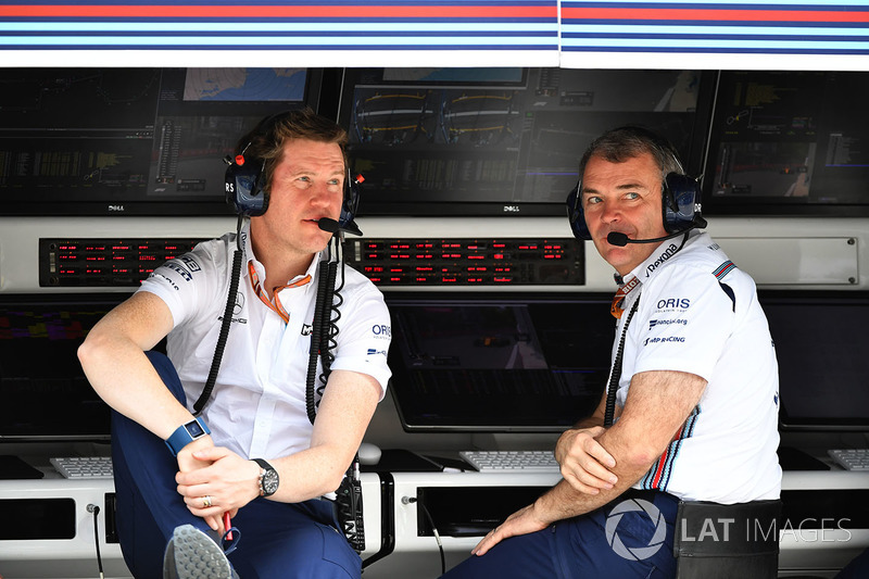 Rob Smedley, Williams Head of Vehicle Performance and Dave Reading, Williams