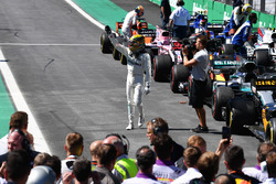 Lewis Hamilton, Mercedes AMG F1 celebrates in parc ferme