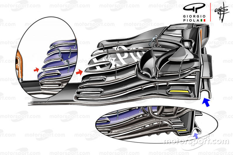 Aileron avant de la McLaren MCL33, GP d'Autriche