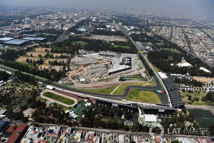 Vista desde el aire de la pista