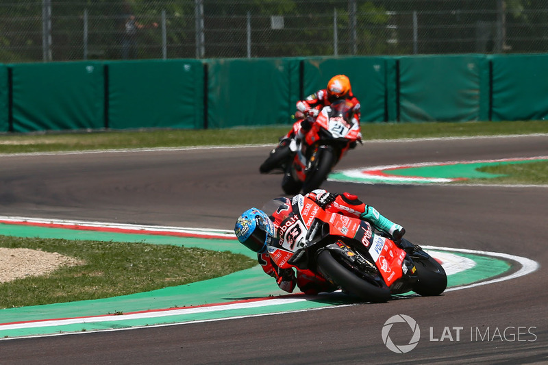 Marco Melandri, Aruba.it Racing-Ducati SBK Team, Michael Ruben Rinaldi, Aruba.it Racing-Ducati SBK Team