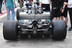 Il retrotreno della Mercedes-Benz F1 W08